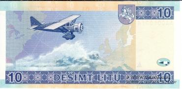 10 литов 2001 г.