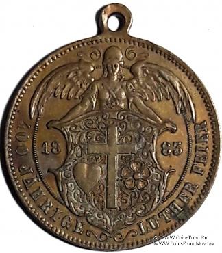 Медаль 400 лет со дня рождения Мартина Лютера. Германия