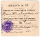 Богородск 1905 г. Билет № 88 Баня 4 рота 60 чел АВ