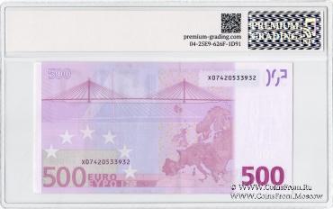 500 евро 2022 г. (Германия) Литера X