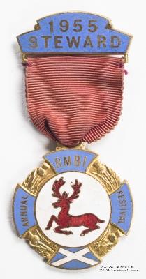 Знак RMBI 1955. STEWARD ROYAL MASONIC BENEVOLENT INST.  – Королевский Масонский Благотворительный институт