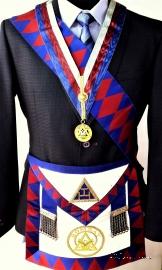 Нашейная лента (Collar) и знак Великого Провинциального Писца (Scribe)(Секретаря) Масонов Королевской Арки Бомбея.