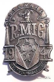 Знак RMIG 1947. STEWARD ROYAL MASONIC INSTITUTION FOR GIRLS.  – Королевский Масонский институт для девочек.
