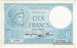 10 франков 1941 г.