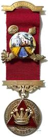 Масонский знак Первого принципала капитула Королевской арки Most Excellent Zerubbabel (Знак Наилучшего Заровавеля)