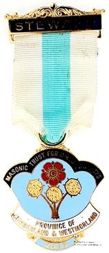 Знак MTGB 2007. STEWARD Masonic Trust for Girls and Boys.