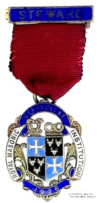 Знак RMBI 1926. STEWARD ROYAL MASONIC BENEVOLENT INST. – Королевский Масонский Благотворительный институт