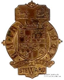 Знак RMIB 1947. STEWARD ROYAL MASONIC INSTITUTION FOR BOYS.  – Королевский Масонский институт для мальчиков.