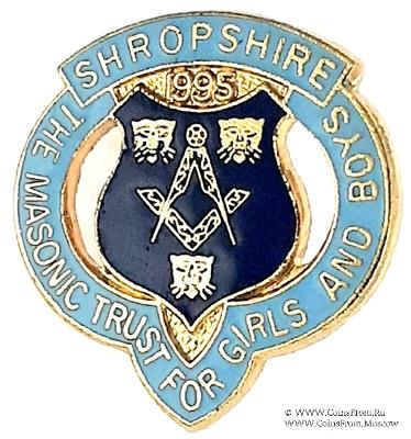 Знак MTGB 1995. STEWARD Masonic Trust for Girls and Boys.
