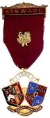 Знак RMBI 1985. STEWARD ROYAL MASONIC BENEVOLENT INST. – Королевский Масонский Благотворительный институт.