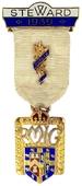 Знак RMIG 1939. STEWARD ROYAL MASONIC INSTITUTION FOR GIRLS.  – Королевский Масонский институт для девочек.