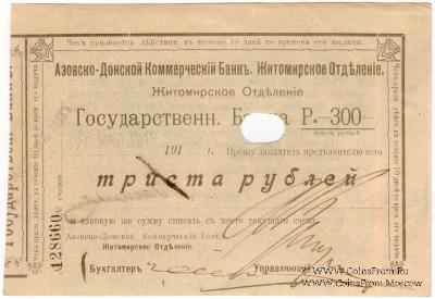 300 рублей 1919 г. (Житомир)